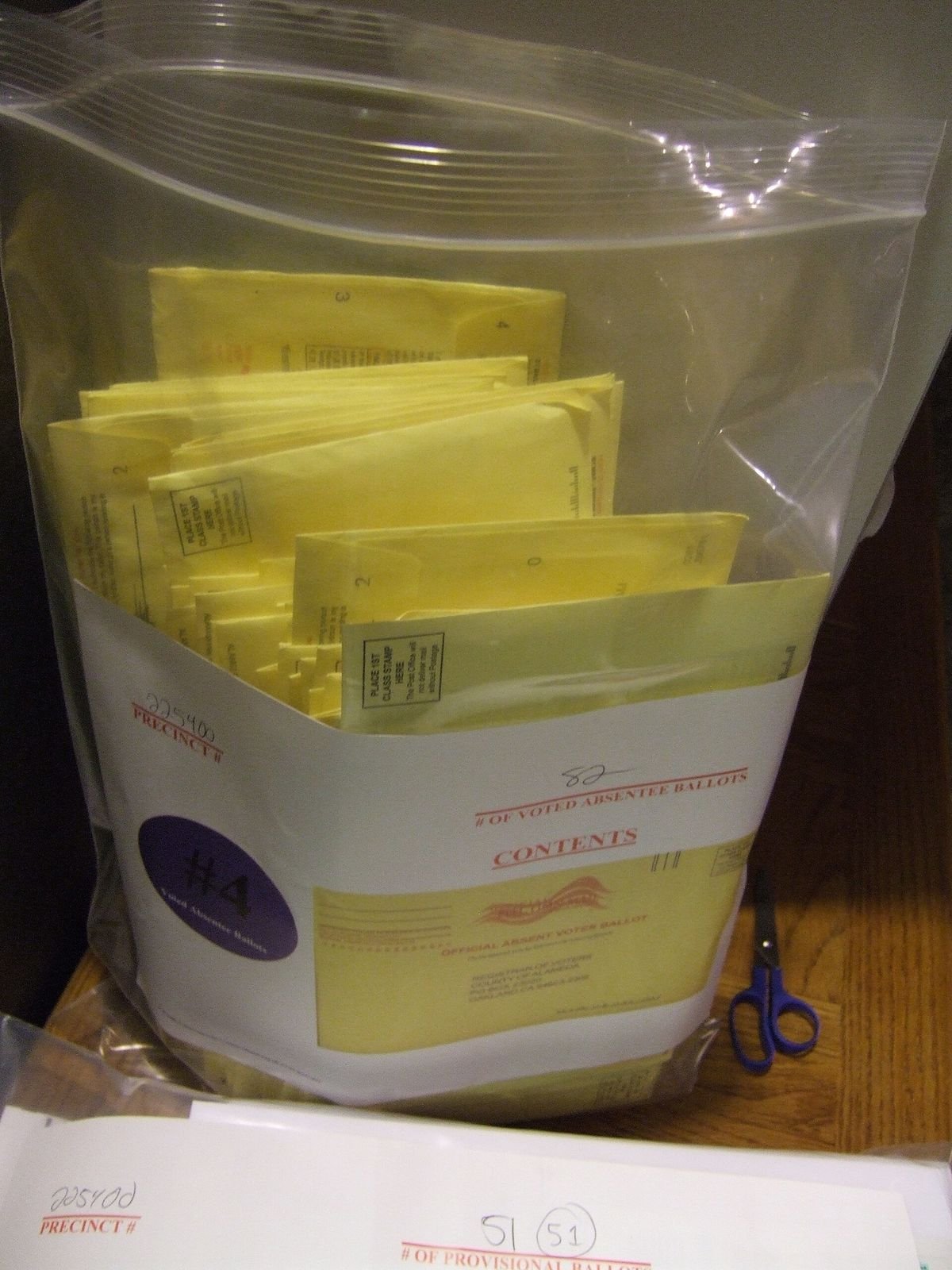A bag of vote-by-mail ballots — Photo: Joe Hall, CC BY 2.0