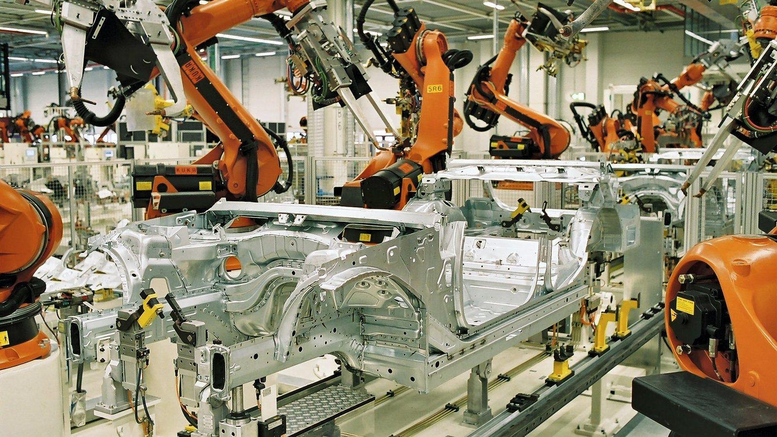 Industrial robots welding car bodies at BMW’s Leipzig plant (illustrative) — Photo: BMW Werk Leipzig, CC BY-SA 2.0 DE, via Wikimedia Commons