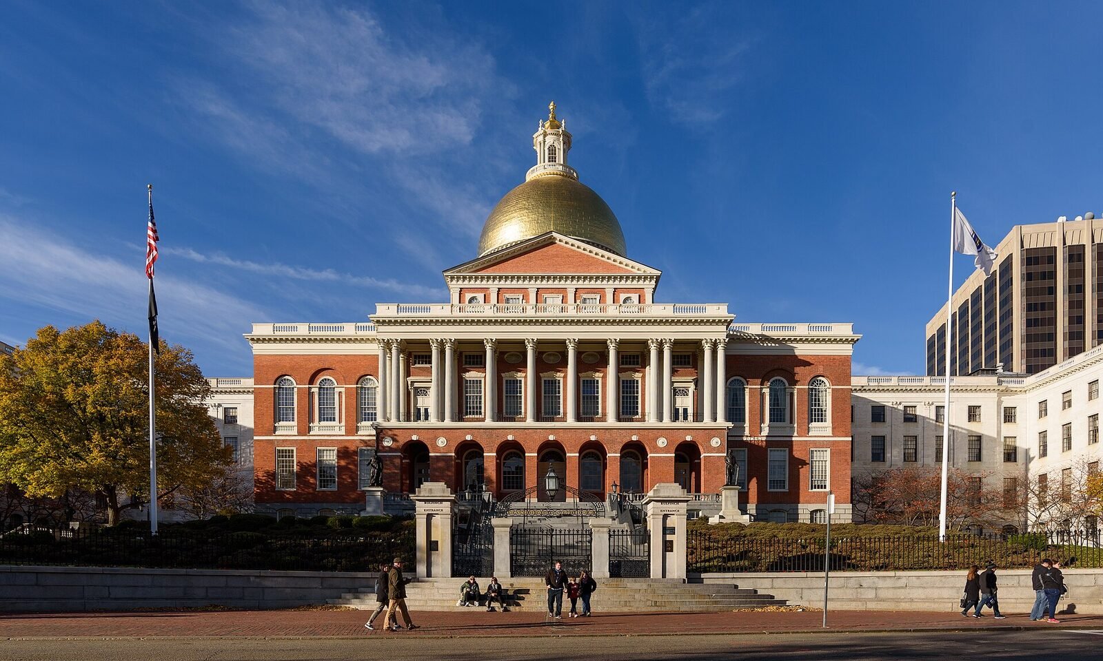 Massachusetts State House, Boston — Photo: King of Hearts, CC BY-SA 4.0