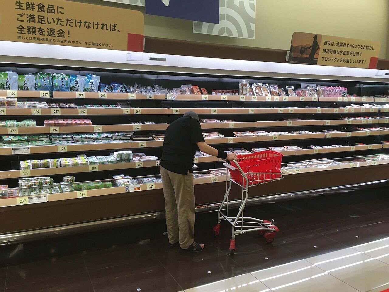 Shopping cart in a supermarket — Photo: Nesnad, CC BY 4.0